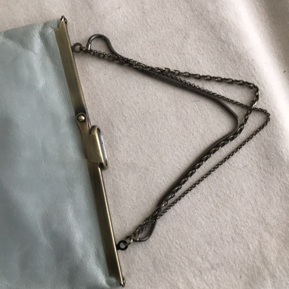 HOBO mini bag cream white leather clutch or 3 chain strap beautiful evening bag - Picture 7 of 10